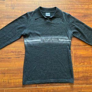 Women's Versace Black Soft Black / Gray Sweater